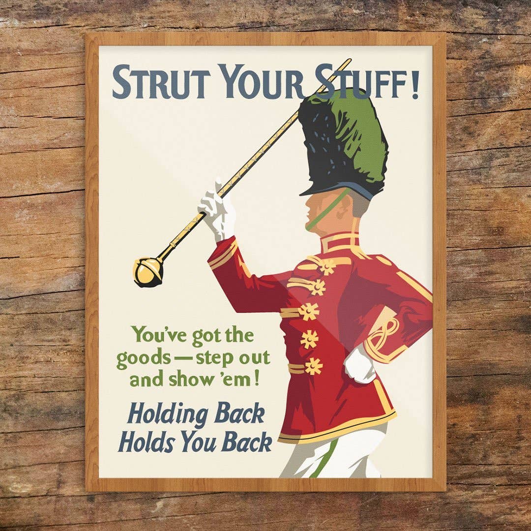 2.5'' x 3.5'' Strut Your Stuff Motivational Workplace Magnet