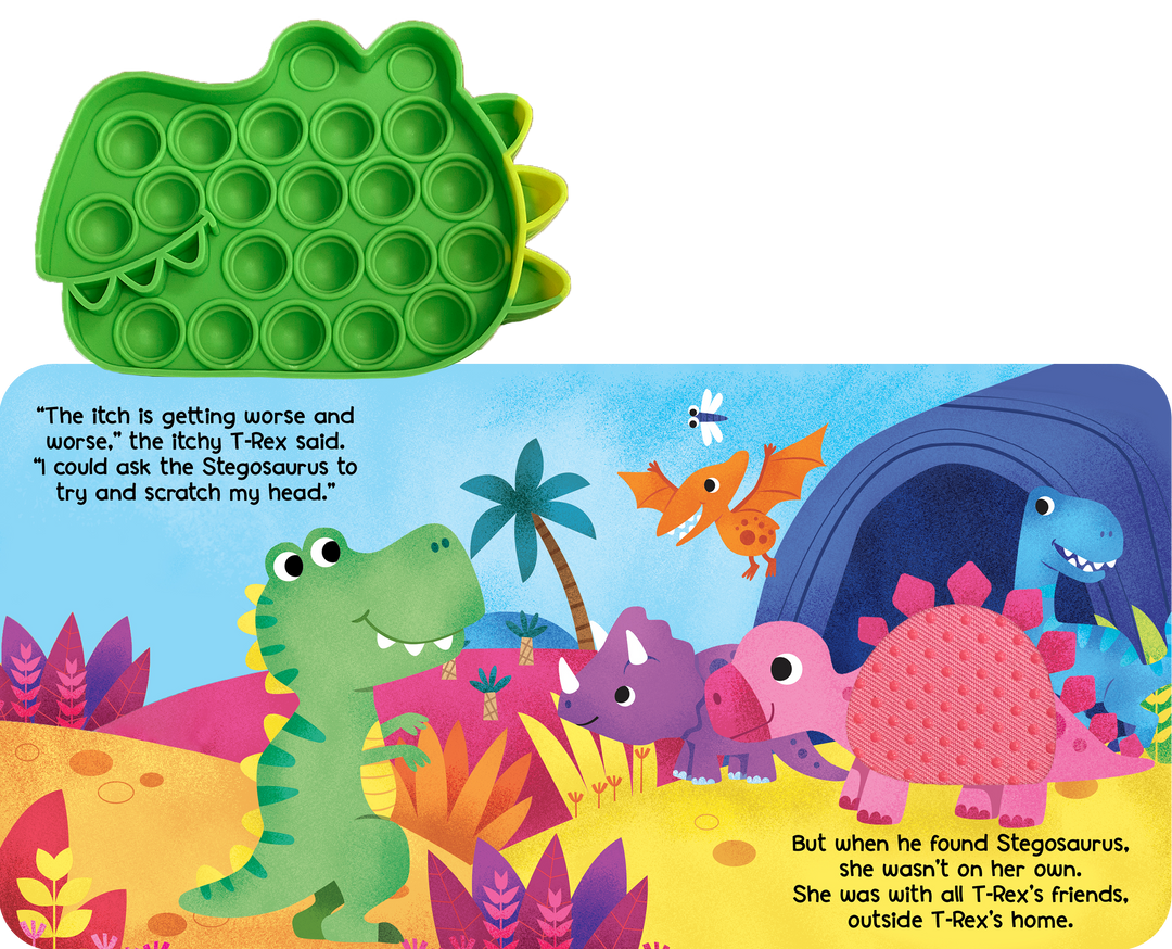Little T-Rex - Your Sensory Fidget Friend with Textured Cover