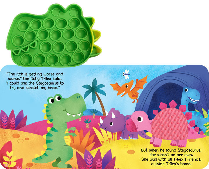 Little T-Rex - Your Sensory Fidget Friend with Textured Cover
