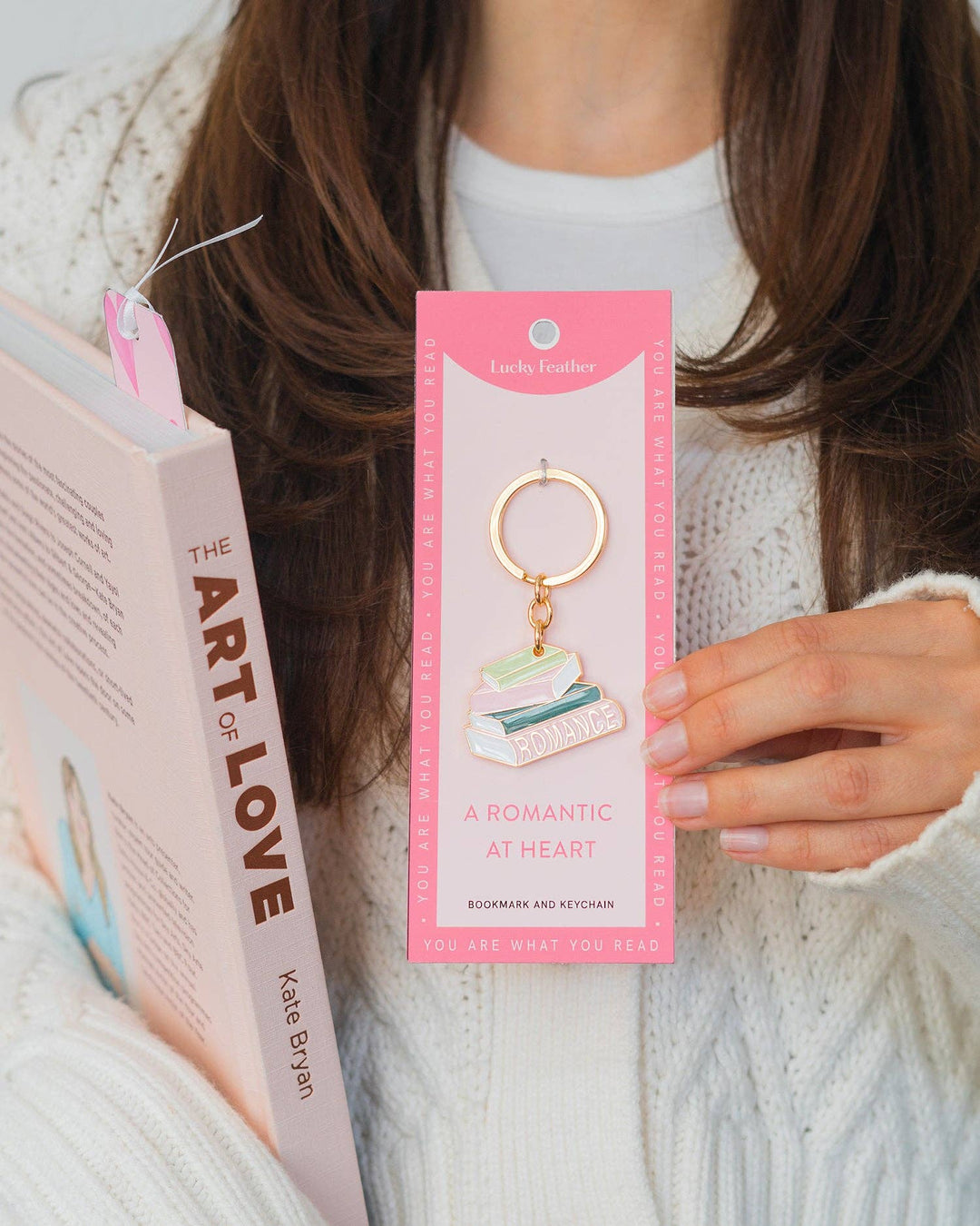 Book Lover Keychain  - Romance