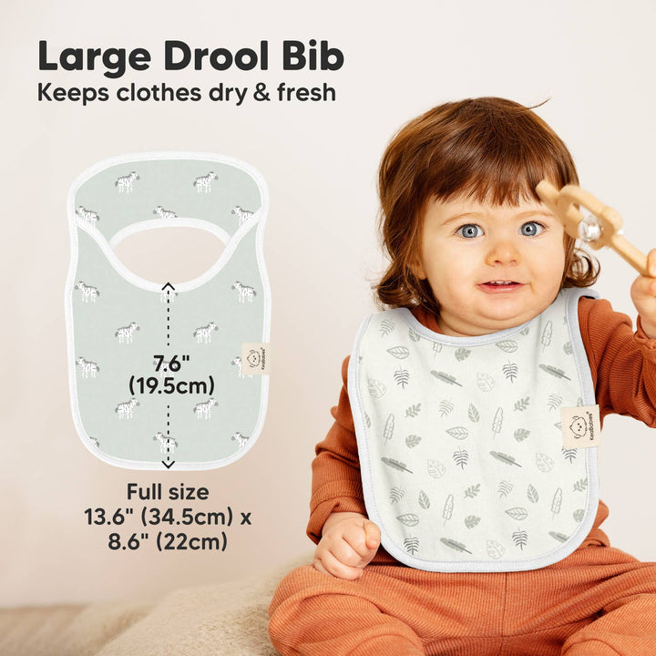 KeaBabies 8-Pack Hallo Drool Bibs