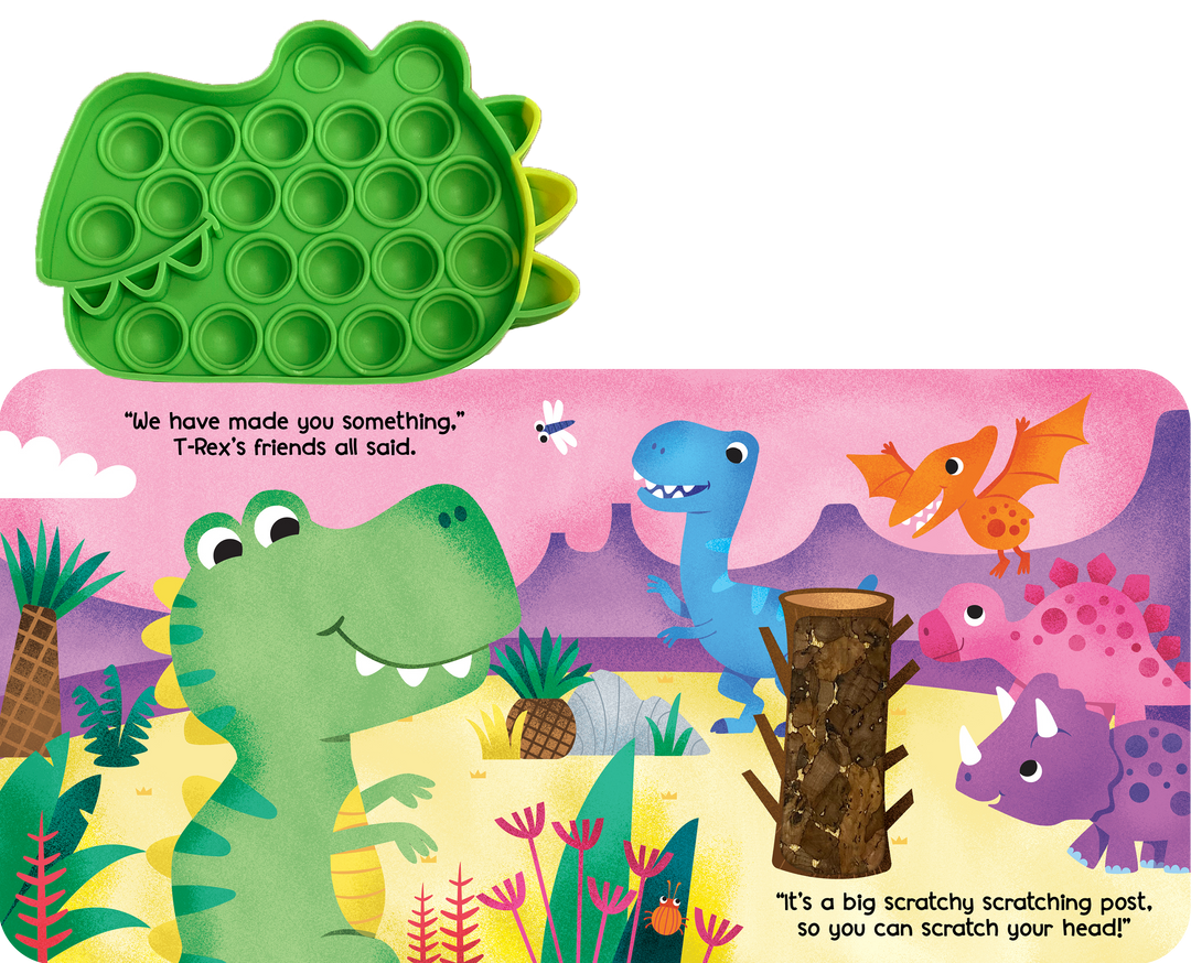 Little T-Rex - Your Sensory Fidget Friend with Textured Cover