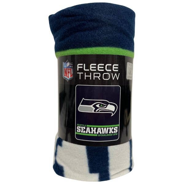 Seattle Seahawks Blankets - 50"x60" Fleece - SPLIT Wide