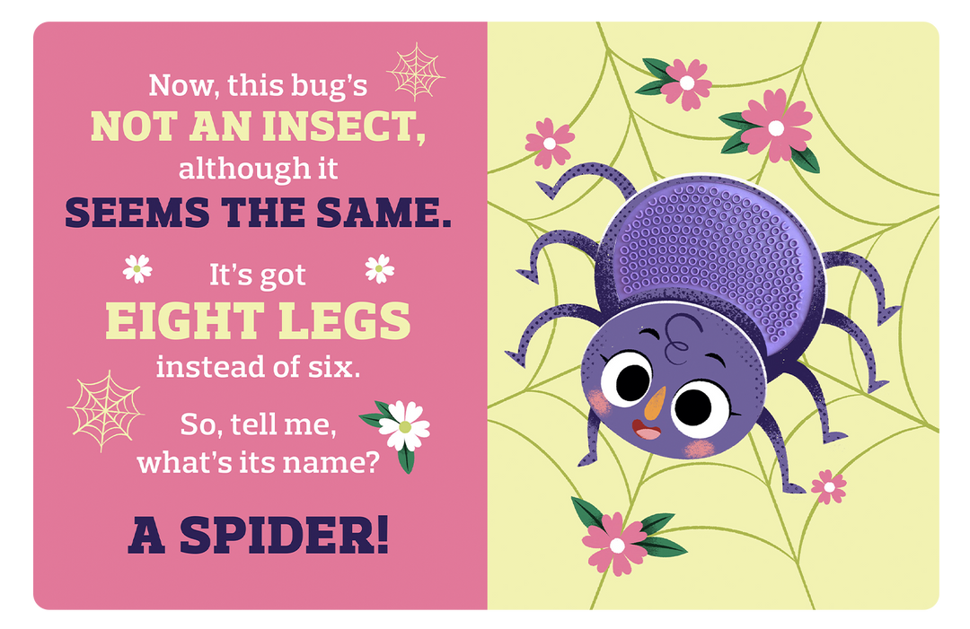 Backyard Bugs - Touch and Feel Board Book - Sensory Board Book