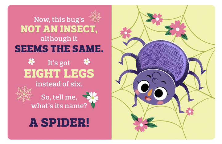 Backyard Bugs - Touch and Feel Board Book - Sensory Board Book
