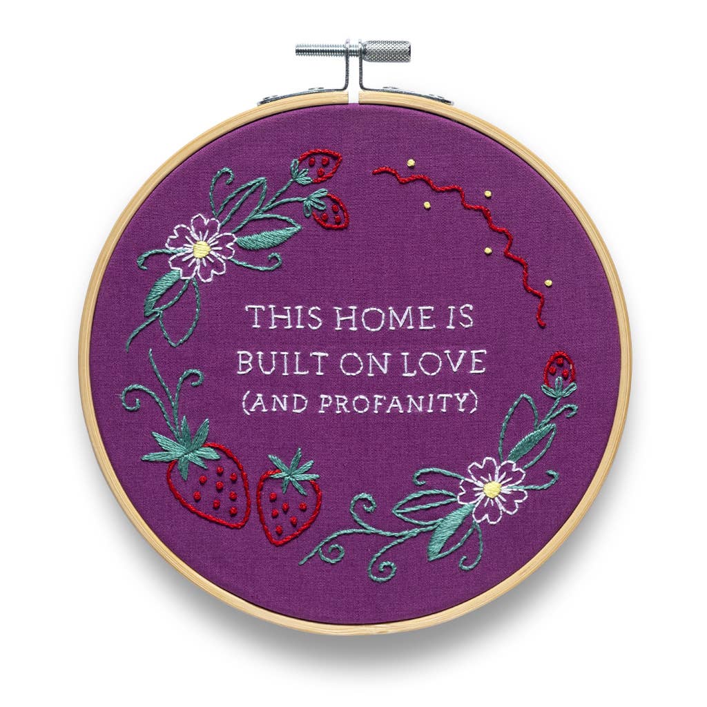 This Home Is Built On Love Embroidery Kit | Funatic