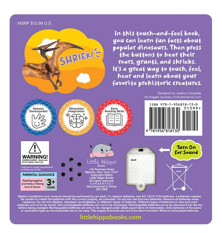 Dinosaurs- Touch and Feel Sound Book