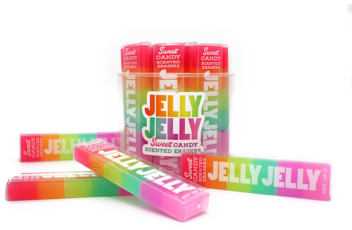 JELLY JELLY SCENTED ERASERS - TUB of 18