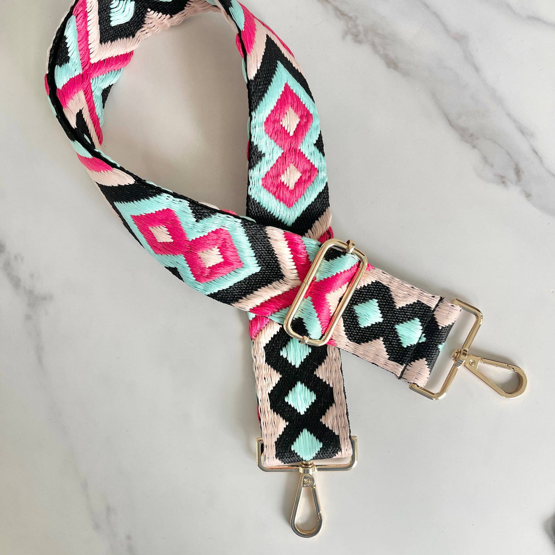 Diamond Bag Strap - Pink