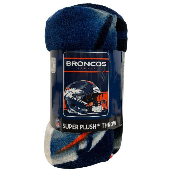 Denver Broncos Blankets - 46"x60" Super Plush - RUN Style