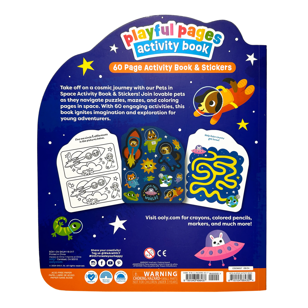 Playful Pages Activity Book -Pets in Space!