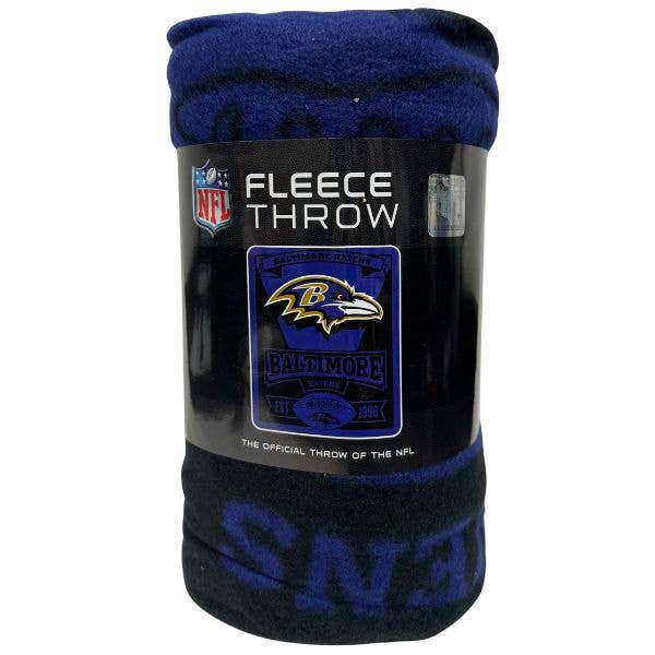 Baltimore Ravens Blankets - 50"x60" Fleece - Marquee Style