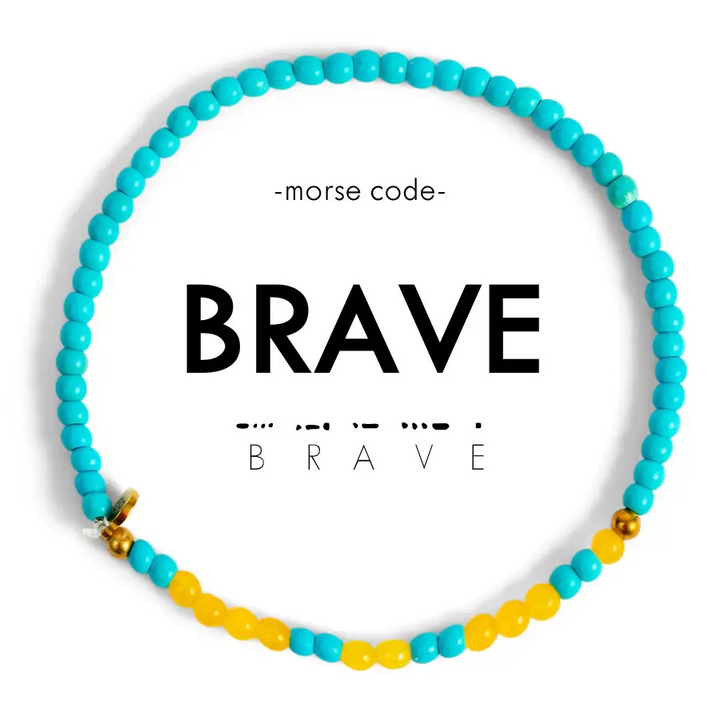 3mm Morse Code Bracelet | BRAVE