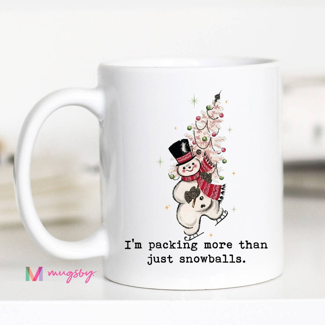 I'm Packing Snowballs Funny Christmas Mug