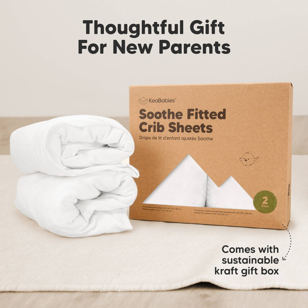2-pack Organic Cotton Fitted Crib Sheet