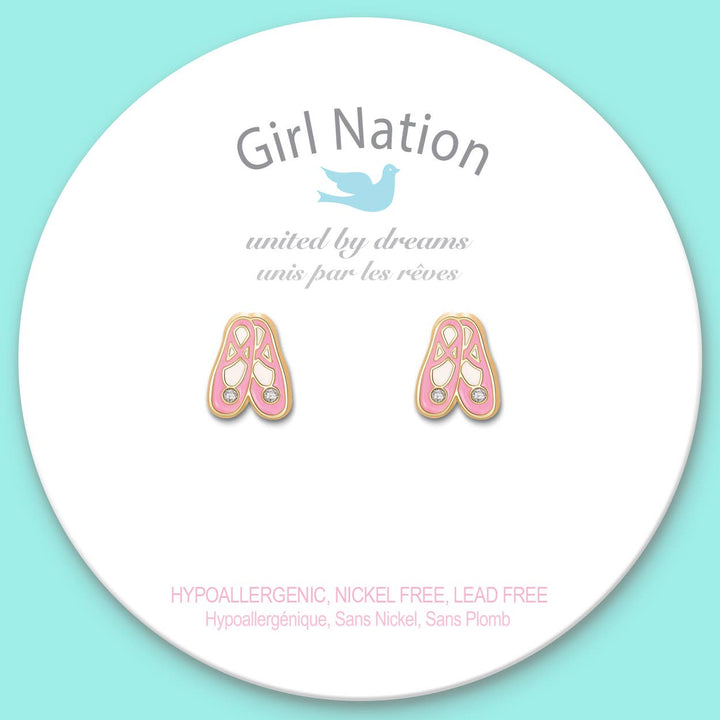 Ballet Slippers Cutie Stud Earrings