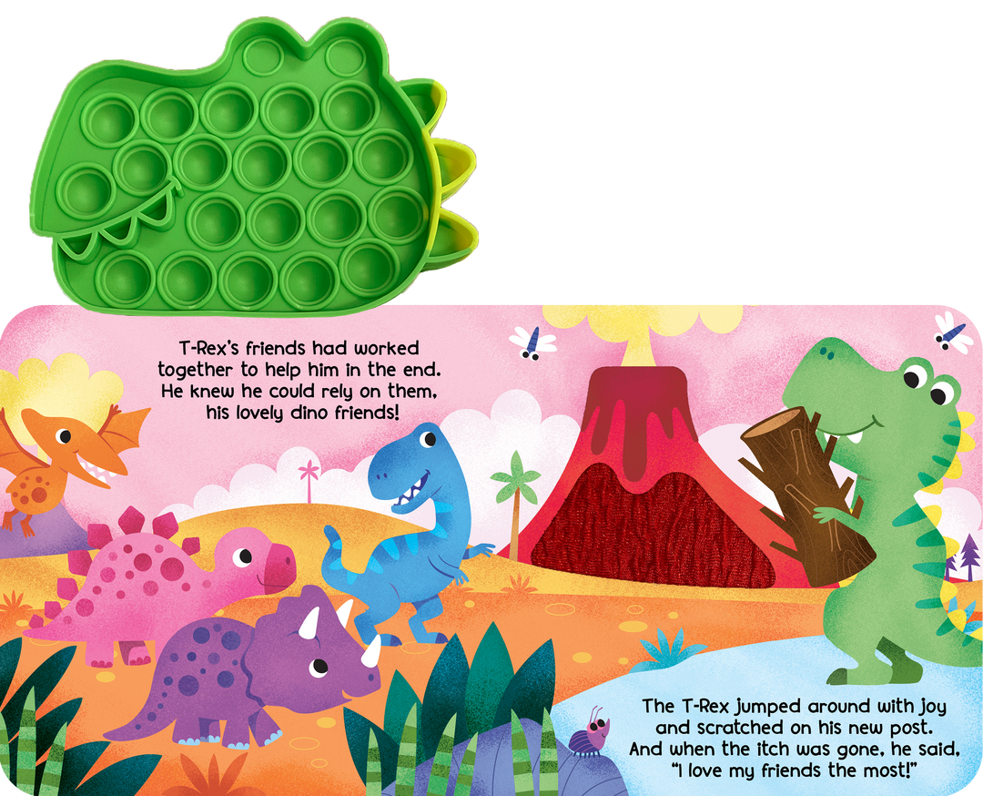 Little T-Rex - Your Sensory Fidget Friend with Textured Cover