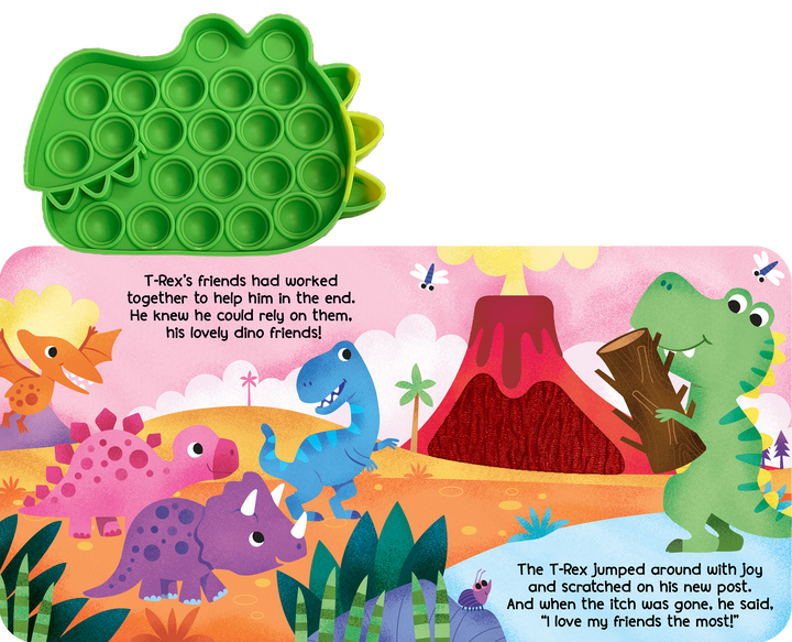 Little T-Rex - Your Sensory Fidget Friend with Textured Cover