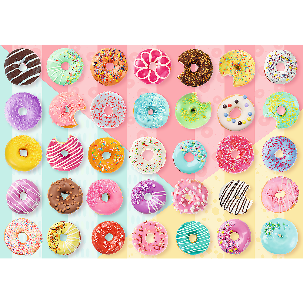 500 Piece Jigsaw Puzzles, Sweet Donuts