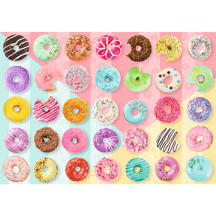 500 Piece Jigsaw Puzzles, Sweet Donuts