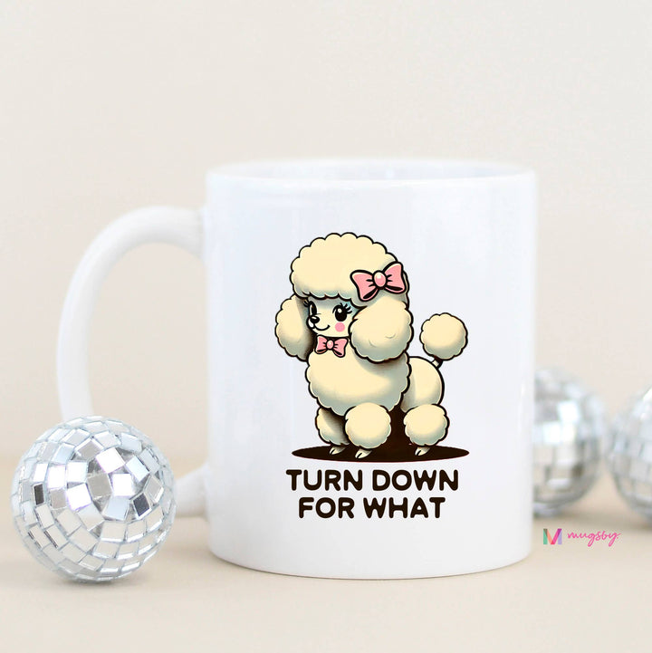 Turn Down For What Funny Coffee Mug, Ceramic Coffee Mug