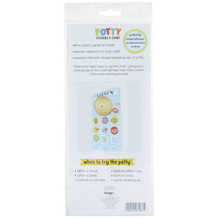 Potty Hero Door Knob Reward Sticker Set