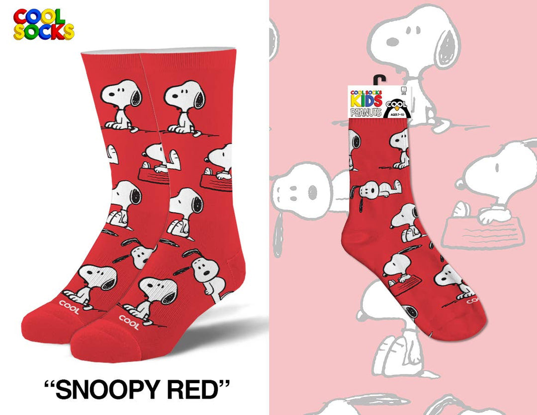 Snoopy Red - Kids 4-7 Crew