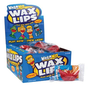 WACK-O-WAX WAX LIPS CHERRY FLAVORED 0.5 OZ
