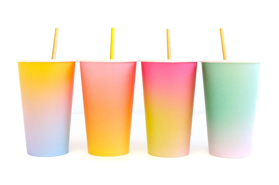 Kailo Paper Cups W Straws
