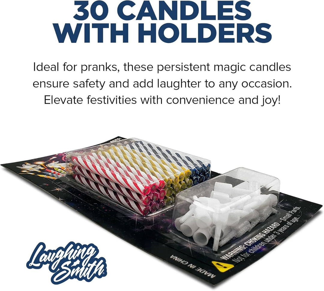 Magic Relighting Candles - (30 pk) - Trick Happy Birthday Party Decorations for Cakes