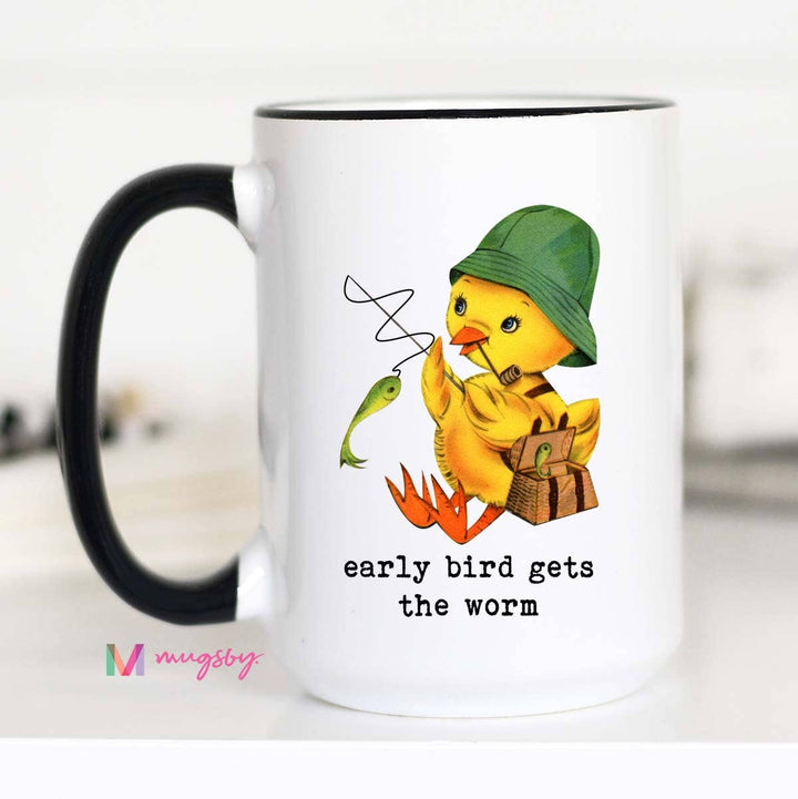 Early Bird Funny Coffee Mug, Father's Day Mug, Fathers Day