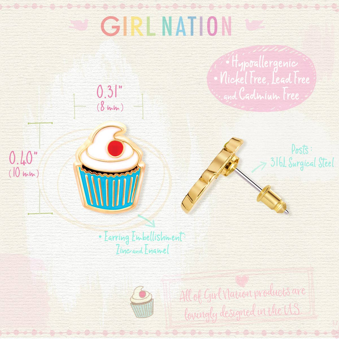 Cupcake Cutie Stud Earrings