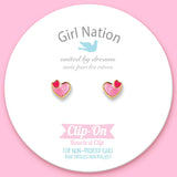 CLIP ON Valentine's Day Earrings