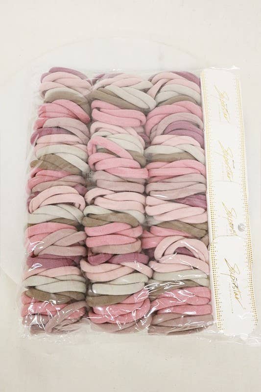 28-Pcs Mauve Tone Hair Tie Set