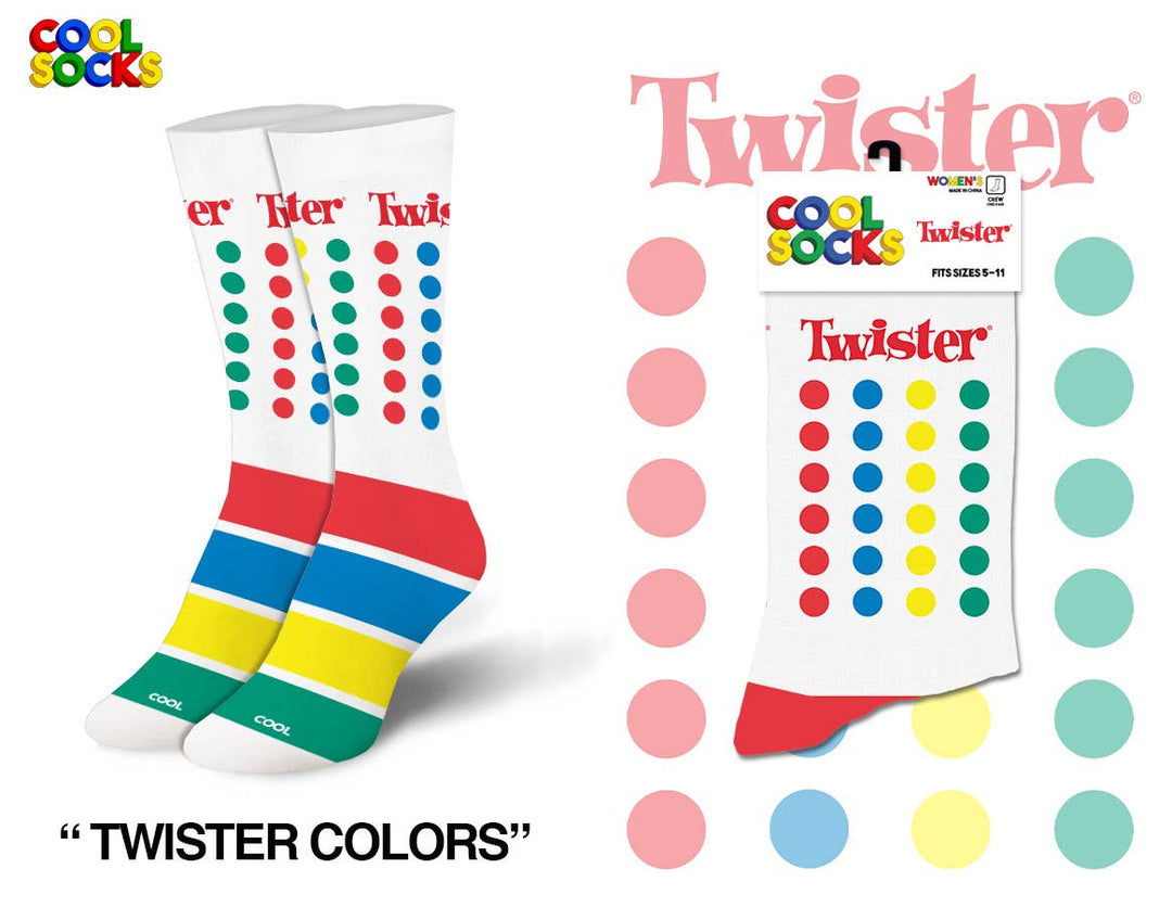 Twister Colors - Womens Crew Folded