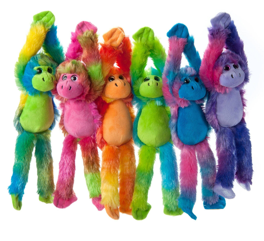 14" (28cm) Hanging Monkey Tie Dye Assortment