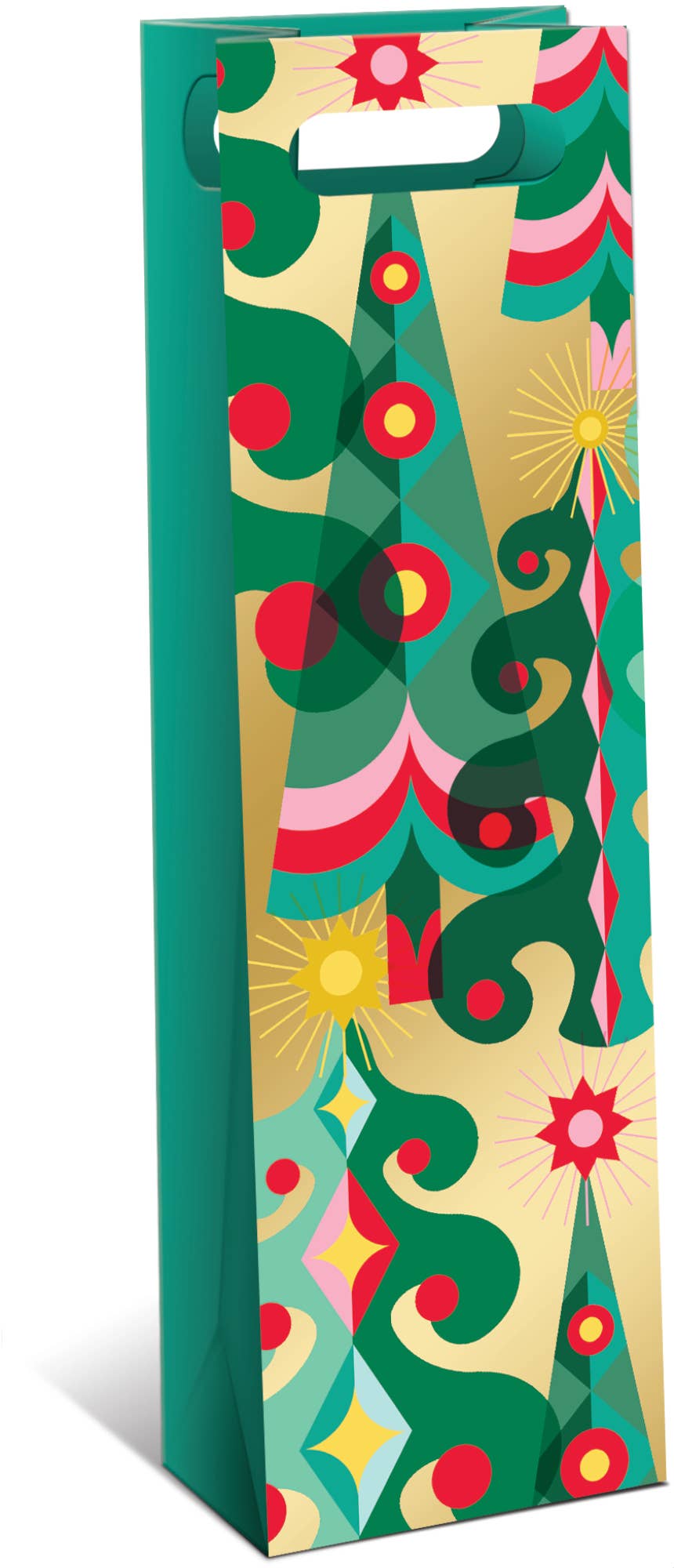 WINE BAG GOLD TREES