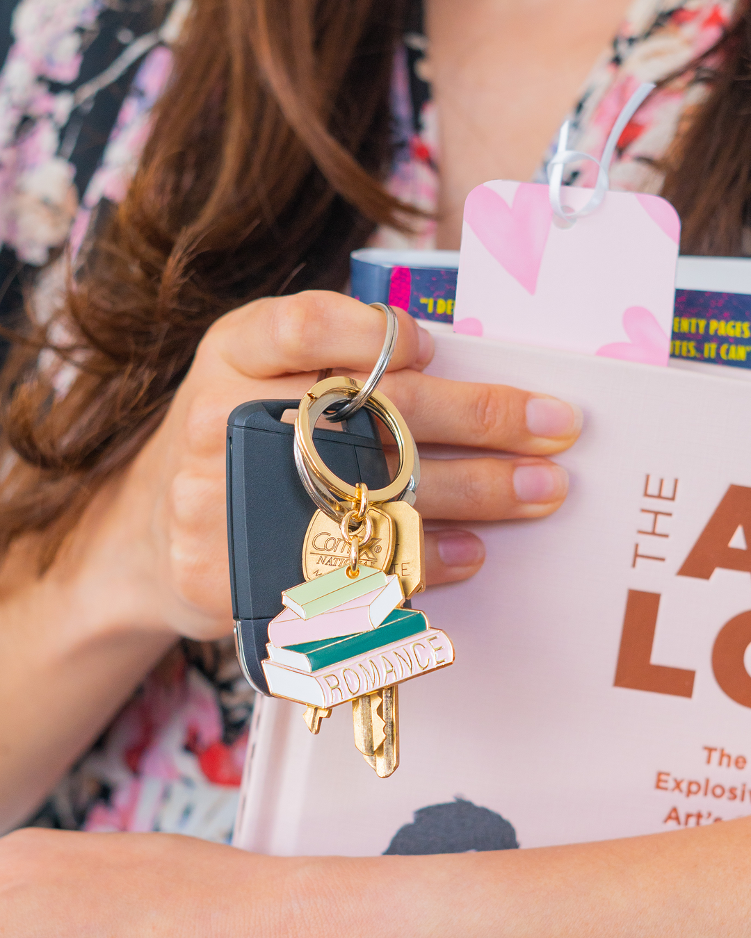 Book Lover Keychain  - Romance