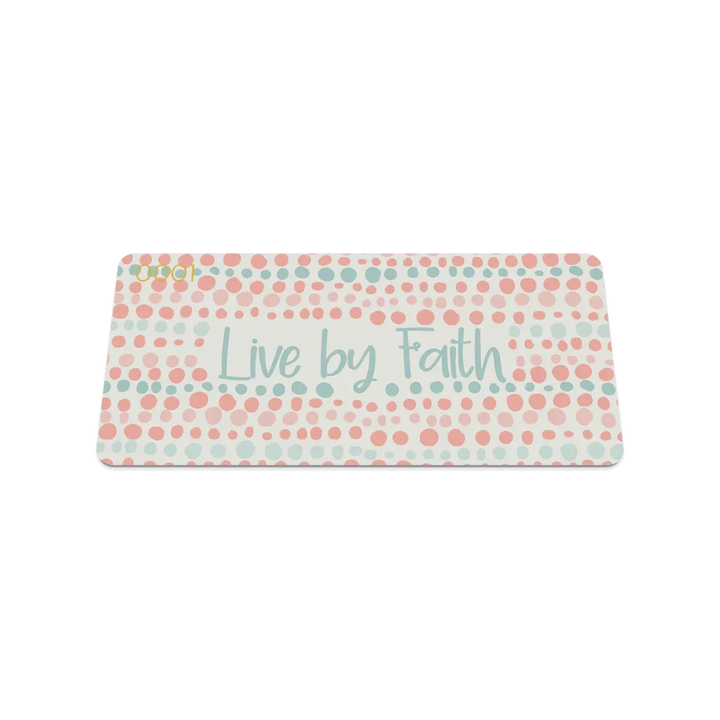 Live By Faith Bible Verse Bracelet