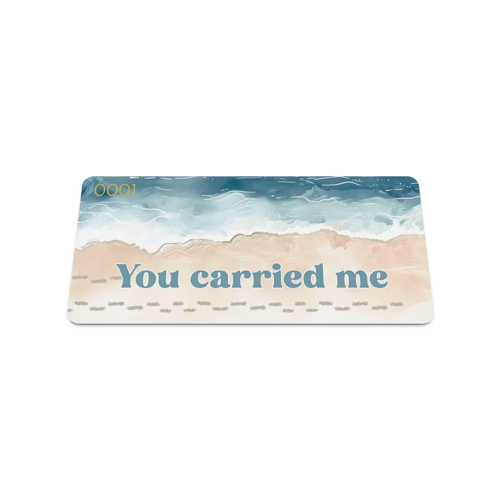 You Carried Me Bible Verse Bracelet