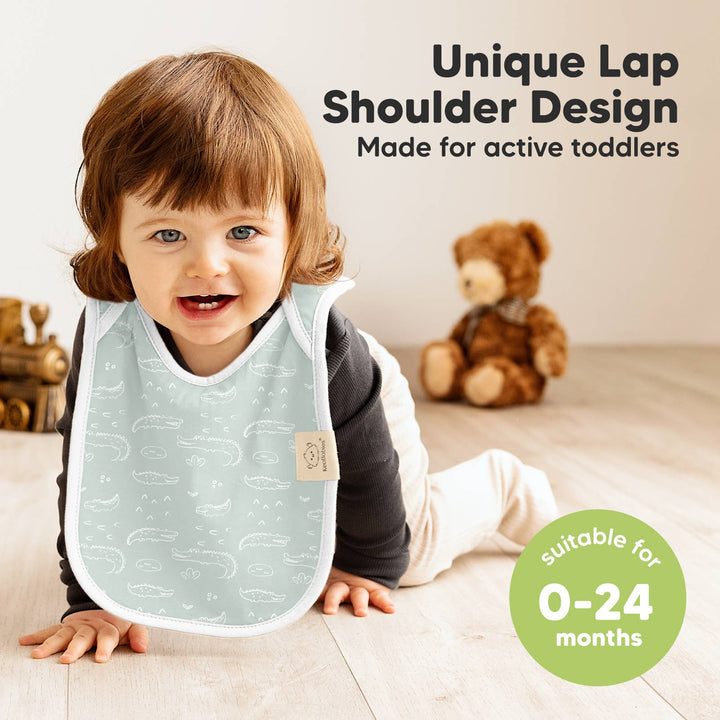 KeaBabies 8-Pack Hallo Drool Bibs