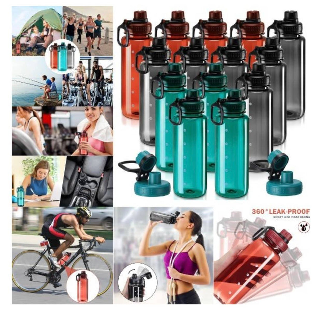 Water Bottles- 32oz Hook Top Styles- Colors May Vary