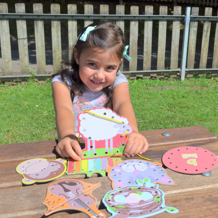 Alphabet Lacing Cards