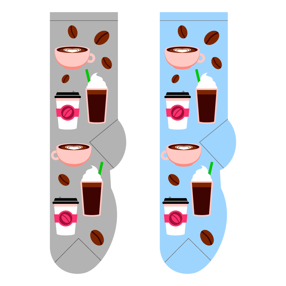Iced & Hot Coffee Socks