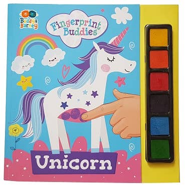 Fingerprint Buddies Book- Unicorn