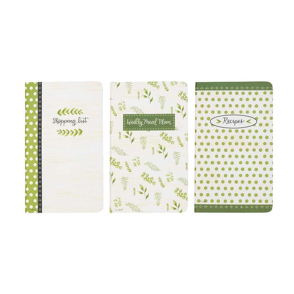 Botanical Kitchen Market Notebook Trio