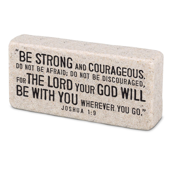 LCP Scripture Block Strong And Courageous