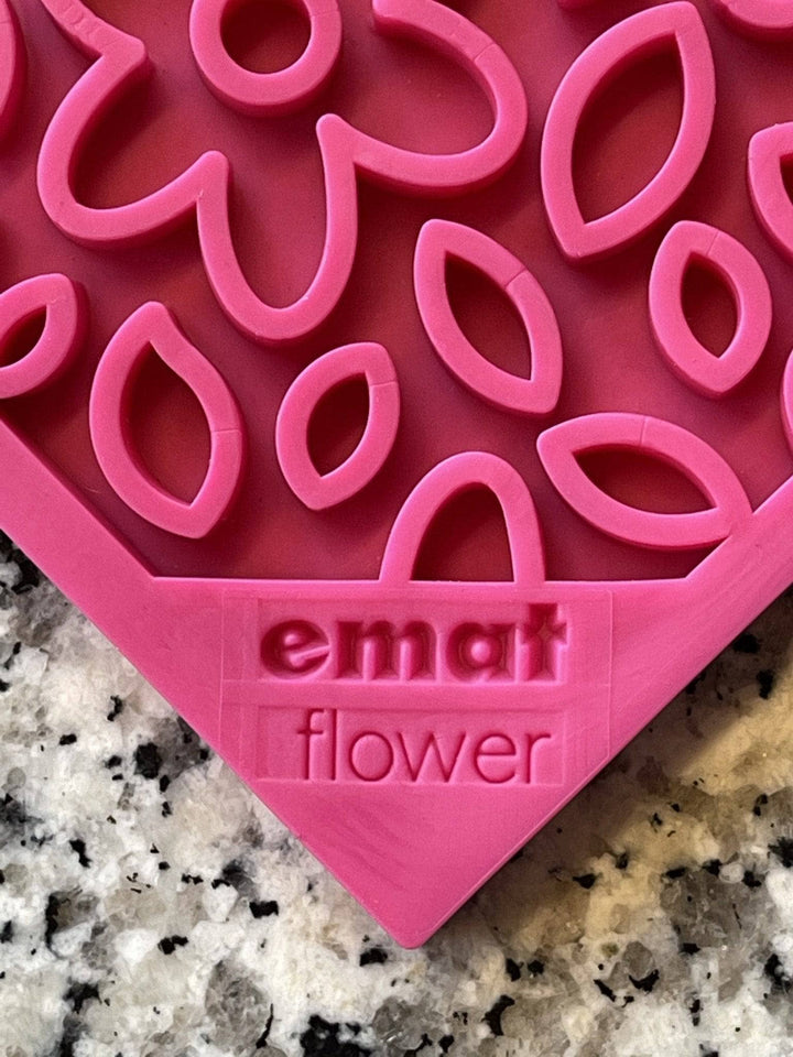 Flower Power Design eMat Enrichment Lick Mat - Pink