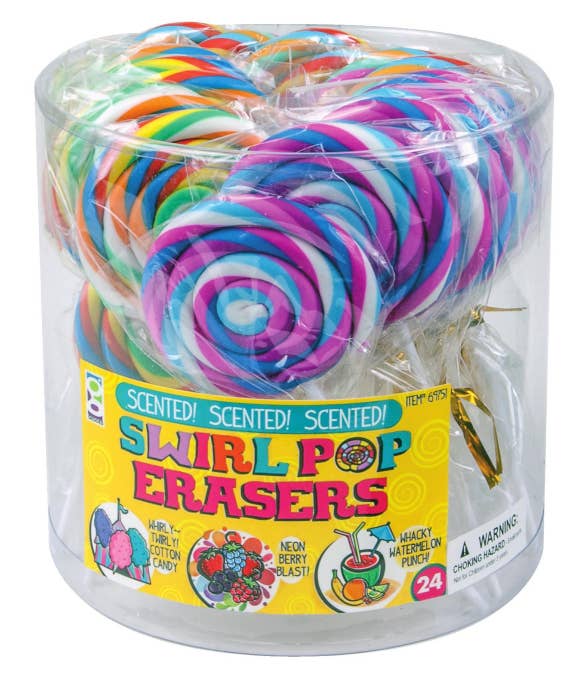 Scented Swirl Pop Eraser