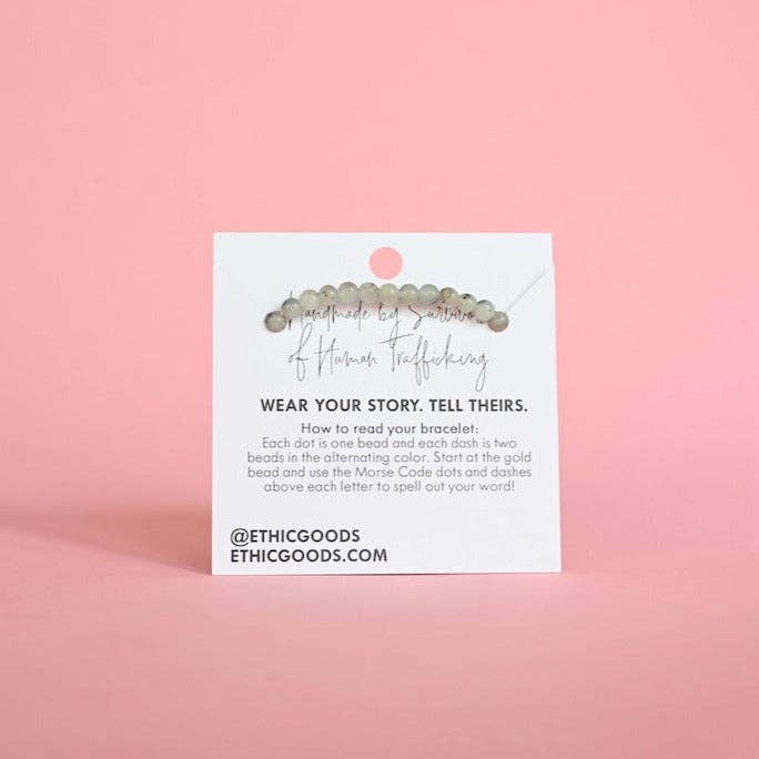 Gold Morse Code Bracelet | FAITH